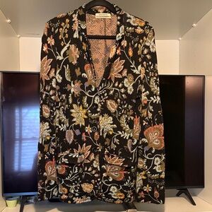 Aldomartins Floral Intarsia Blazer Women's Large L